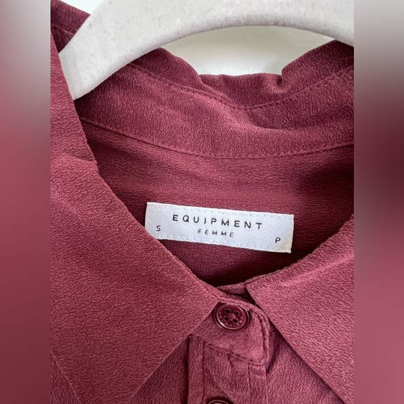 Washed silk slim Signature shirt, designed by Kate Moss for Equipment A/W16 - Picture 2 of 8